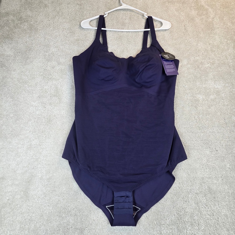 Honeylove LiftWear Cami Bodysuit Navy 2X LWBS0101 New with Tags